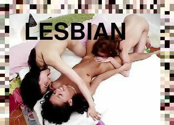 lesbijskie, seks-grupowy