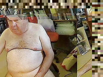 grandpa stroke on webcam