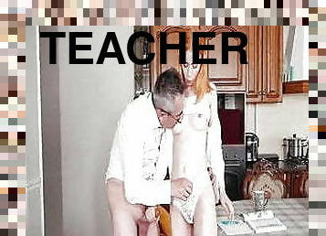 Tricky Teacher with Redhead