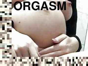 orgasme, gravid, fisse-pussy, fingering