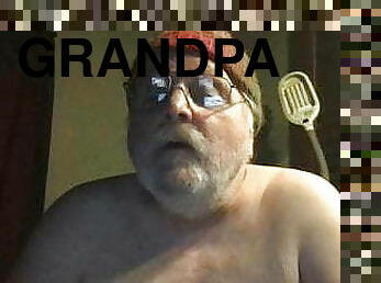 grandpa stroke on webcam