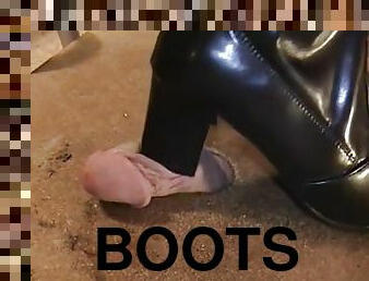 Hard boots cock crush