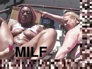 Julio Gomez Giant Cock and two MILFs