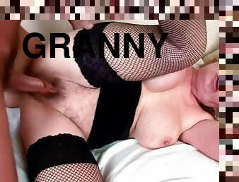 Big Tits Old Granny Rough Sex With Young Step Grand Son