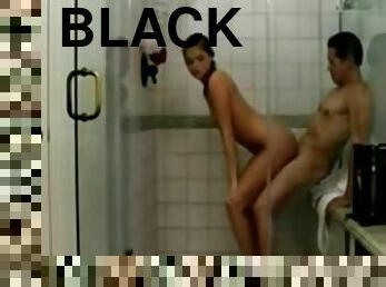 Miss Black in the Shower