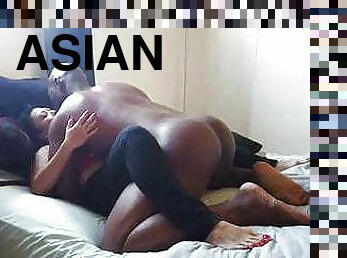 asian, menipu, isteri, interracial, hitam, gadis-koboi, cuckold, kasar