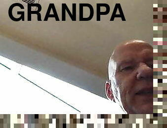 far, amatør, bøsse, webcam, farmand, bedstefar