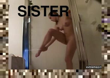 kąpiel, kamera, siostra, ładniutka, fetysz, prysznic, solo, ukryte