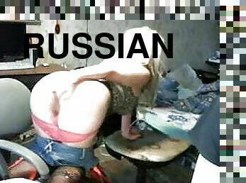 na-pieska, masturbacja, rosyjskie, żona, kamerka-internetowa, piękne