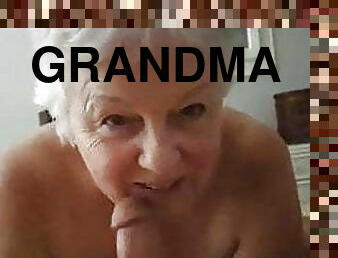 isoäiti, amatööri, suihinotto, isoäiti-granny