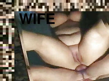 Wife slut and mirror