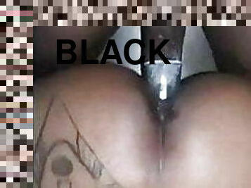 Huge black cock in condom fucked Mulatta