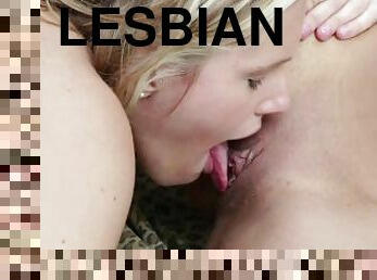 Three Beautiful Dirty Teen Having Lesbian Sex Outdoor