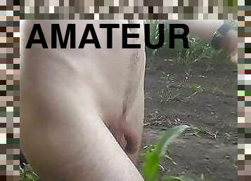 Walking naked in corn fields