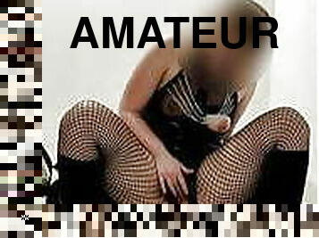 masturbation, utomhus, amatör, anal, leksak, dildo, latex, blottande, små-bröst