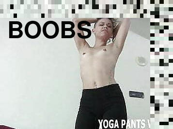Wow these new yoga pants leave little to the imagination JOI