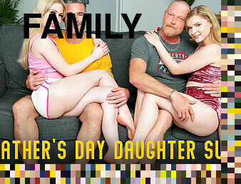 Fathers Day Daughter Swap - S19:E3 - Emma Starletto, Harlow West - MyFamilyPies