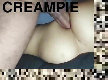 fet, gigantisk, anal, gigantisk-kuk, creampie, bbw, close-up, kuk