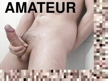 bad, masturbation, amatör, cumshot, avrunkning, massage, juckande, sprut, dusch, ensam