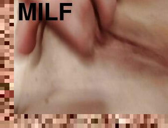 Hot MILF masturbates while watching pornhub