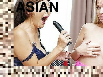 asia, ekstrem, tua, orgasme, dewasa, lesbian-lesbian, remaja, mainan, ibu, berciuman