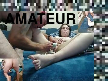 masturbacija, star, pička-pussy, amaterski, lutke, žestoko, par, bbw, stopala-feet, pov