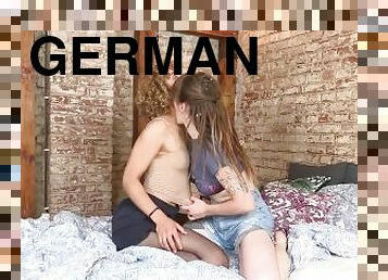orgasmo, cona-pussy, amador, babes, lésbicas, brinquedo, alemão, dedos