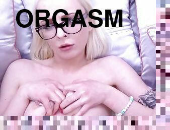 orgasme, pussy, blowjob, tenåring, leke, intervju, svelging, pov, cum, blond