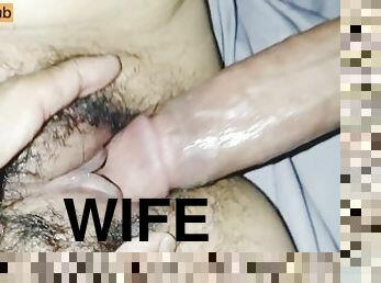 poilue, chatte-pussy, femme, amateur, énorme-bite, milf, latina, ejaculation-interne, point-de-vue, réalité