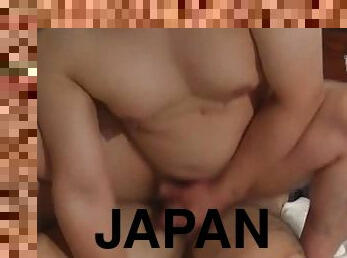 asiatisk, anal, bøsse, japans, creampie, knepning-fucking, kær, twink