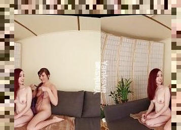 Yanks Lesbian Babes Stephie & Penny Rope Play In VR