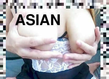 asiatisk, röv, student, amatör, avsugning, cumshot, milf, hemmagjord, mamma, avrunkning