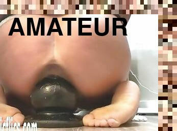 extrem, fisting, masturbation, orgasm, fru, amatör, brudar, leksak, bbw, dildo