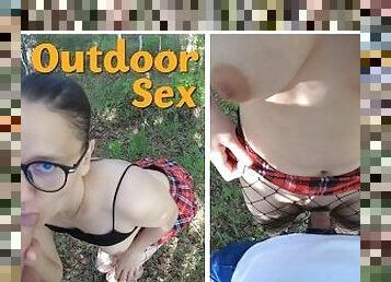 cul, lunettes, en-plein-air, public, amateur, babes, fellation, pute, dure