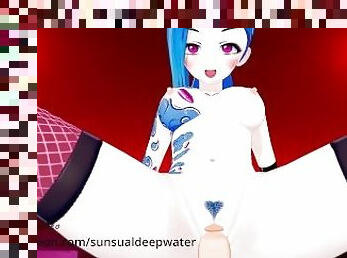 Leage of legends JINX POV Passionate hentai (3D PORN)