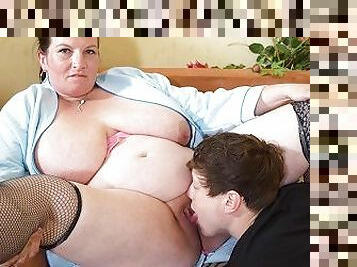 pregnant fat stepmom gets her birthday present