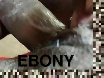 Thot in Texas - Put Dick In Up close To Shaved Ebony African American Pussy