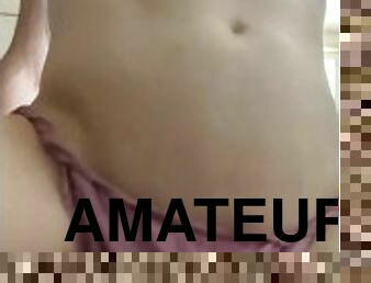 masturbación, amateur, paja, pajeándose, bragas, bisexual