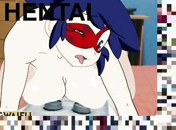 MIRACOLOUS LADYBUG Marinette Dupain Cheng 2D Real HENTAI Big Ass ANIMATION Booty Riding Cosplay Porn