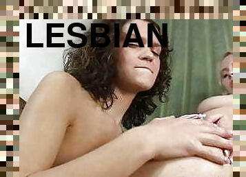 Astonishing lesbian girlfriends mix their tongues