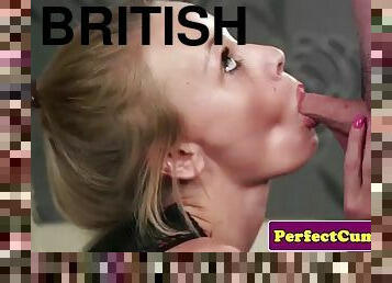 British beauty sucking dick with passion