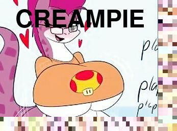 creampie, sprut, ritt