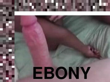 Ebony teen stepdaughter gets fucked