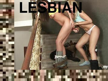 Young Lesbians Sharon And Monika Toying Twats