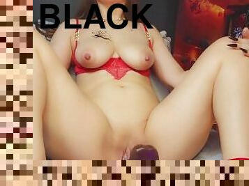 Blonde lady loves black dick