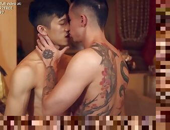 Asian boy Tyler Wu taking thick cut American dick