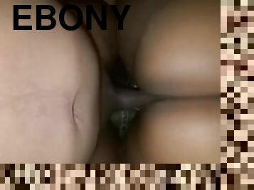 Ebony BBW take black dick from behind