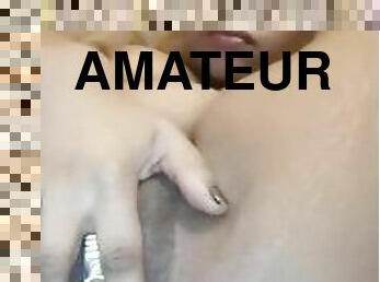storatuttar, masturbation, amatör, anal, leksak, hardcore, smutsig, blond, tight, ensam
