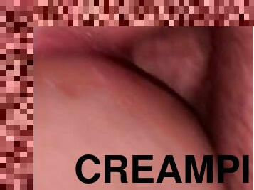 Anal cream pie teenie