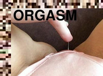 masturbation, orgasm, fitta-pussy, pov, trosor, ensam, vått